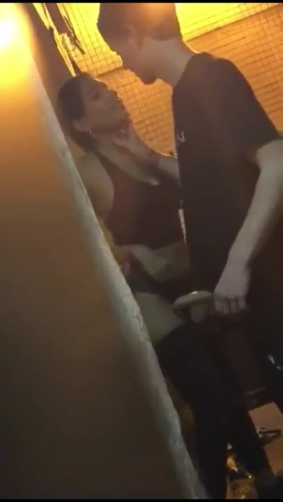 Friend caught fucking with hooker in restroom at club and filmed