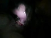 Slut woman sucking dick of stranger in the night
